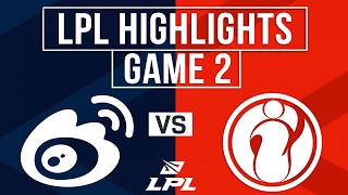 WBG vs IG Highlights Game 2 | LPL 2026 Split 3 | Weibo Gaming vs Invictus Gaming