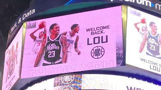 LA CLIPPERS PLAYED A TRIBUTE VIDEO FOR HAWKS LOU WILLIAMS BEFORE TONIGHTS GAME AT CRYPTO.COM ARENA