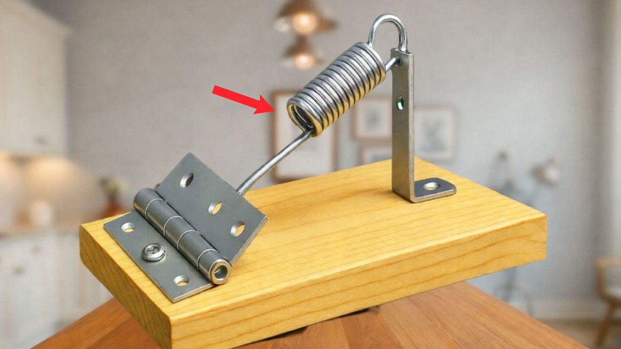Millions of people don't know this secret: Turn hinges and springs into amazing DIY tools.Invented