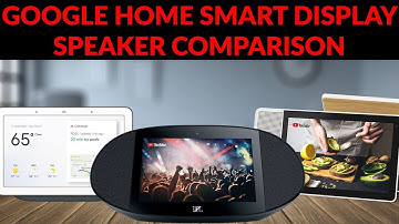 Google Home Smart Display Speaker Comparison - Google Home Hub vs JBL Link View vs Lenovo Display