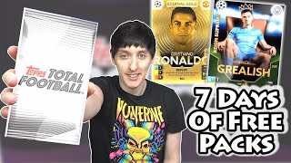 FREE PACKS FOR A WEEK! Topps Total Football App Pack Opening & Review | Every Card We Found Each Day screenshot 2
