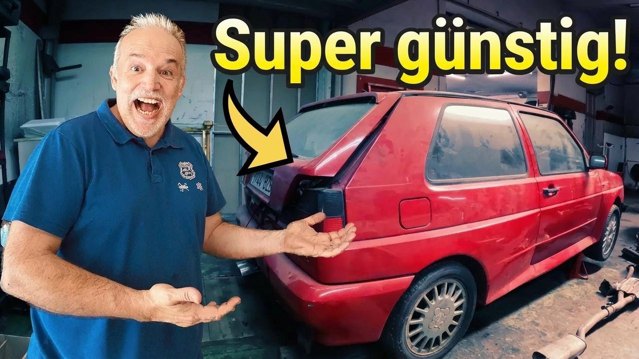 Ich finde einen verlassenen Golf Rallye in einer Werkstatt – und er steht zum Verkauf!