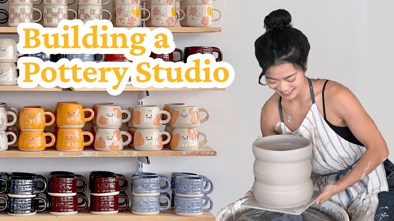 I Hired an Assistant!!! 🌲 // Relaxing Pottery Studio vlog 