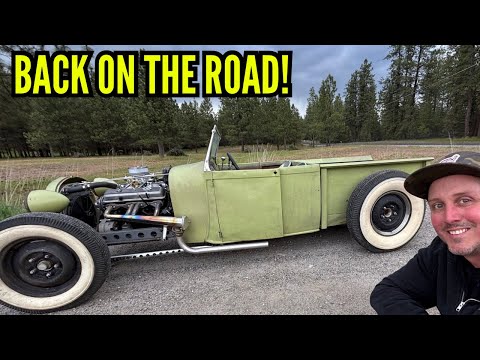 Tv show Hot Rod is back in action! Model A roadster pickup.