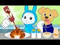 BABY PETS 🥐🍫 Kira and Max Cook Chocolate Croissant 😺🐶 Easy Breakfast Recipes