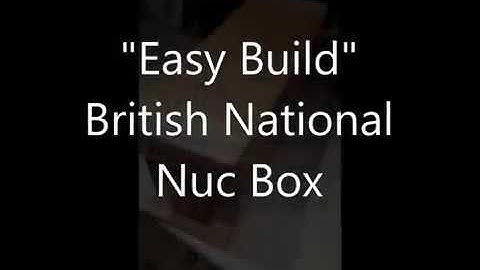 Easy Build British National Beekeeping Nuc Box
