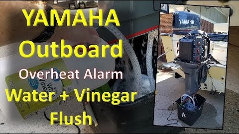Yamaha Outboard Overheat Alarm Fix - Water and Vinegar Engine Flush