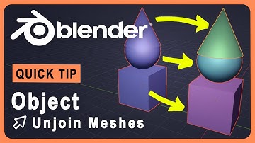 Easily Join and Unjoin Objects | Blender | Quick Tip