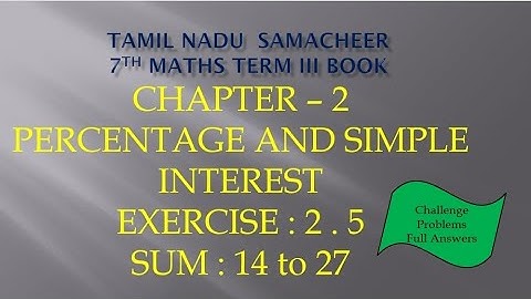 7th maths term 3|Chapter 2|Exercise 2.5|Challenge Problems|Full Answers|@JMDMmathschannel