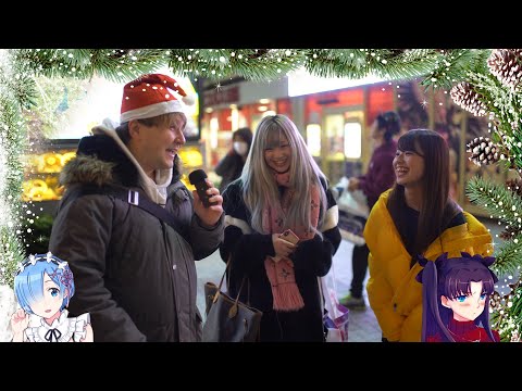Akihabara Christmas Interview - Which Waifu Would You Go On A Christmas Date With?