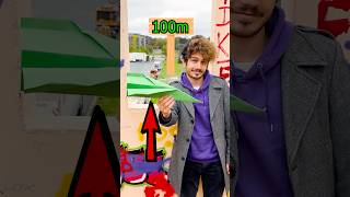 Kann ein Papierflieger 100 Meter Fliegen?