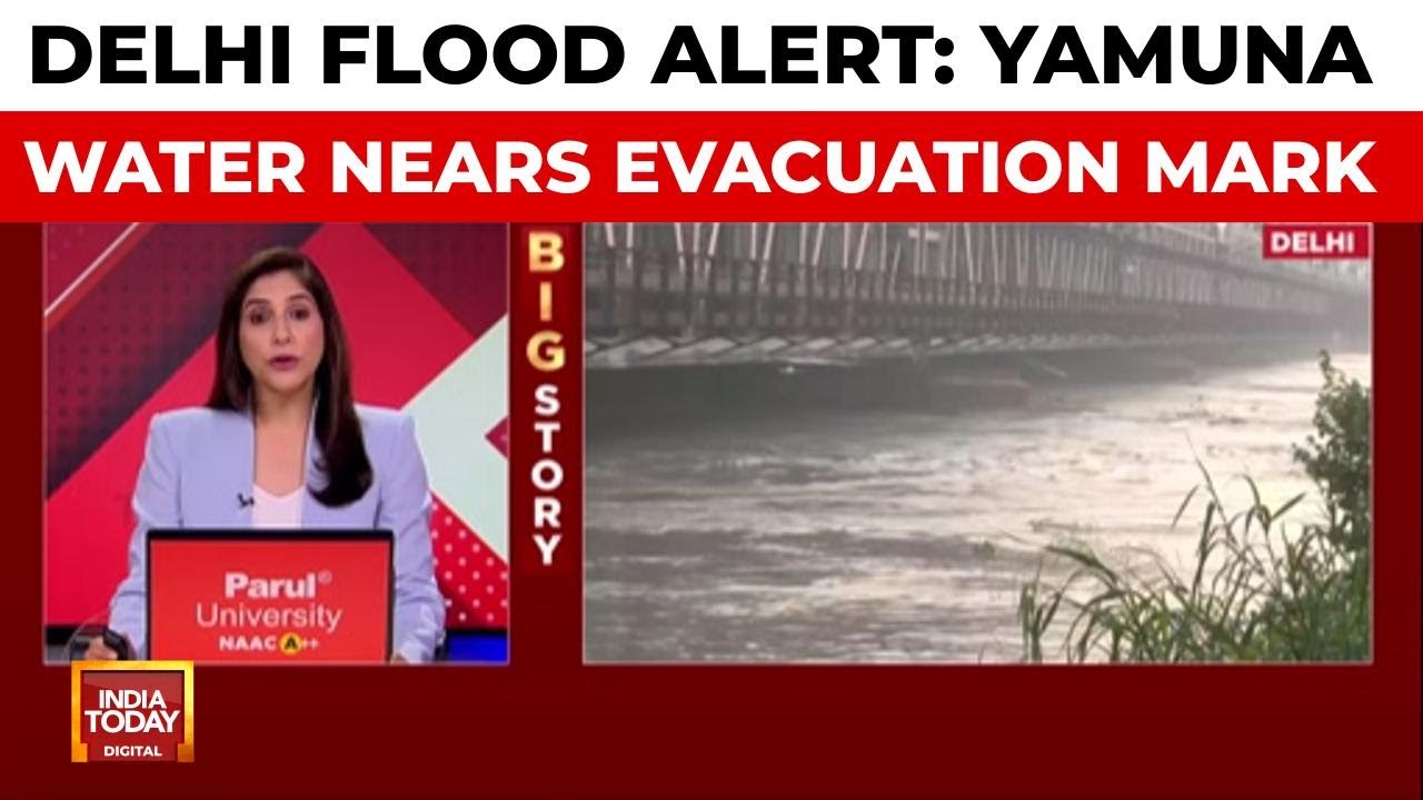 Delhi Flood Scare Intensifies As Yamuna Nears Evacuation Mark; CM Inspects Areas | India Today