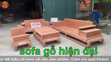 SOFA GỖ HIỆN ĐẠI gỗ hương khác biệt thị trường | Đồ Gỗ Bảo Lộc