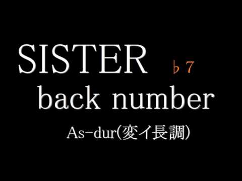 【カラオケ】SISTER／back number　♭７