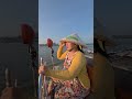 Female Captain Navigates a Rice-Laden Boat Past My Thuan Bridge at Sunrise 🌅 | Mekong River