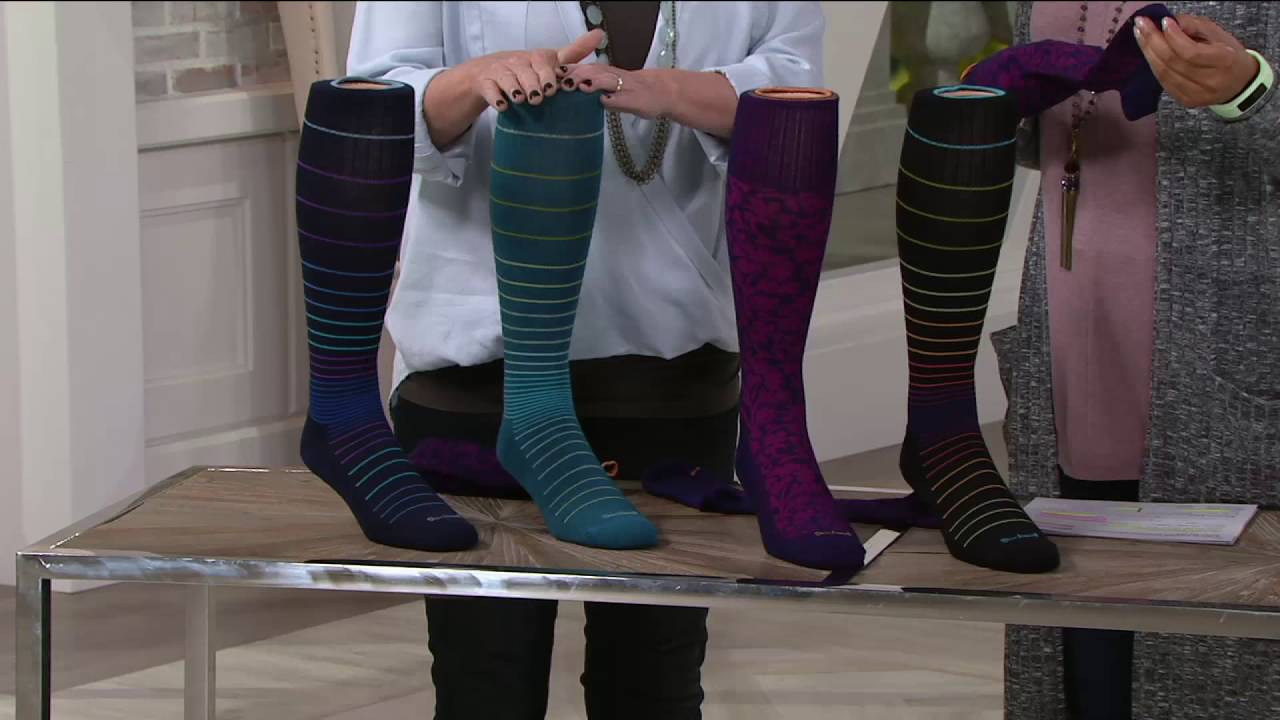 Sockwell Graduated Compression Socks Set of 2 on QVC YouTube
