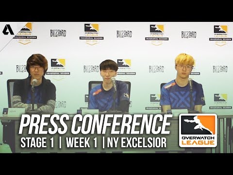 New York Excelsior Day 2 Press Conference ft JJoNaK Mano | Overwatch League OWL Stage 1 Week 1
