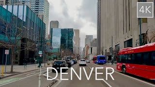 Downtown Denver Colorado Drive 4K - Mile High City Driving Tour