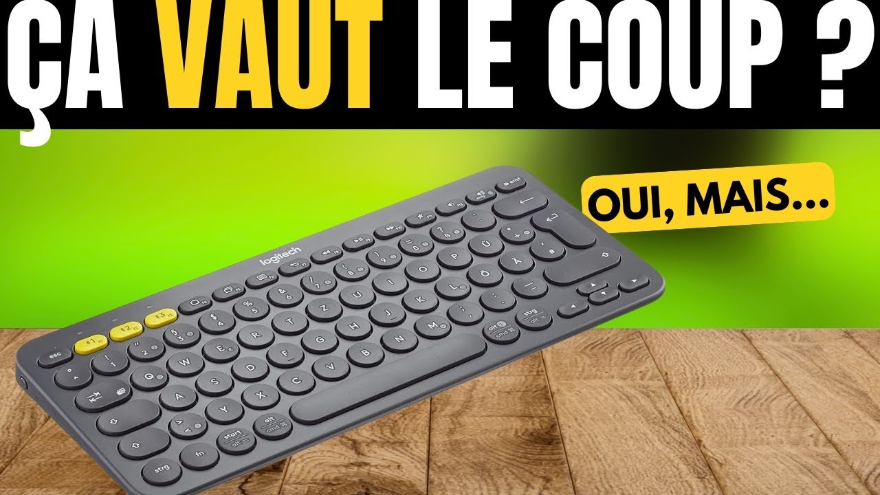 Logitech K380 Clavier Bluetooth Sans Fil Multi-Appareils – Easy Switch, Raccourcis Windows & Apple