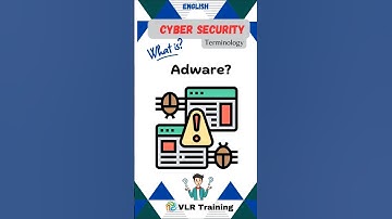 What is Adware? cyber security terminology #cybersecurity #adware #vlrtraining #education