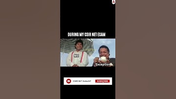 During CSIR NET Exam #csirnet #csirnet2025 #memes #motivation #viralreels #adda247 #net #memes #jrf