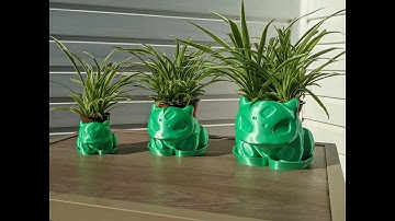 3D Printed Time Lapse of Bulbasaur Inspired Plant Pot