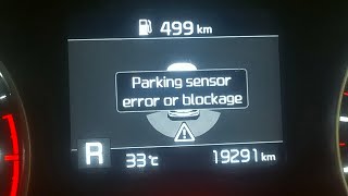 Parking sensor not work, showing error in cluster meter ( Parking sensor error or blockage)