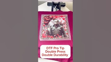 DTF Pro Tip - Always press your DTF Transfer Twice! And it will last the life of the garment #dtf
