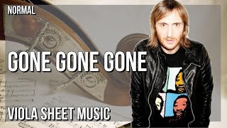 Viola Sheet Music: How to play Gone Gone Gone by David Guetta & Teddy Swims ft Tones and I