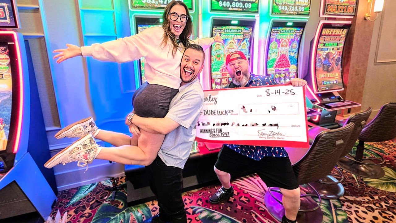 The LUCKIEST CASINO WIN of My Life Had Us SCREAMING!!