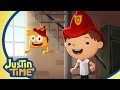 Justin is a san fransisco firefighter  justin time season 2 episode clip