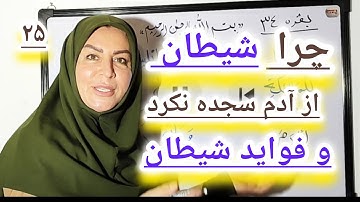 ترجمه ی لغت به لغت به فارسی آیه 34 سوره مبارکه بقره ،چرا شیطان به آدم سجده نکرد و فایده شیطان 