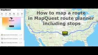 How to map a route in MapQuest route planner including stops screenshot 3
