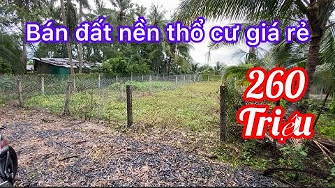 Tập 447: ( Đã bán ) Bán đất nền có thổ cư giá đầu tư F0 quá rẻ, tại Gò Công tây tỉnh Tiền Giang