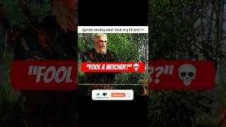 The NPC Who Tried To Fool Geralt 💀🤣 | Witcher 3 Funny Moment