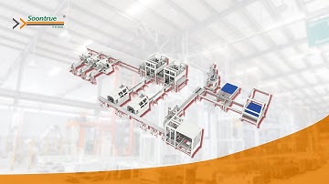 Side sorting cup cake automatic packing line - Soontrue Packing Machinery since 1993