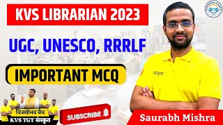 Library Science l MCQ Related to UGC, UNESCO, RRRLF | Saurabh Sir | kvs library screenshot 5
