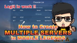 PAANO NGA BA GUMAWA NG MULTIPLE SERVER SA IISANG ACCOUNT SA MOBILE LEGENDS | LEGIT AND WORKING ! screenshot 1