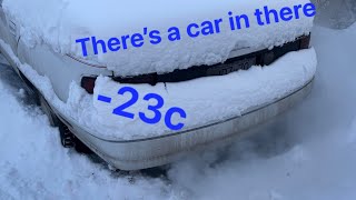 Freezing -23c Oldsmobile cold start by braydensdeals 383 views 2 years ago 1 minute, 45 seconds