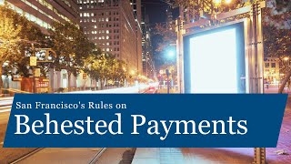 Behested Payments: An Overview