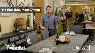 Bring a unique style to your dining room with the Beaumont Dining Collection from Hooker
