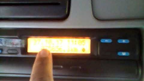 Mudar a Data e Hora no tacógrafo de Disco