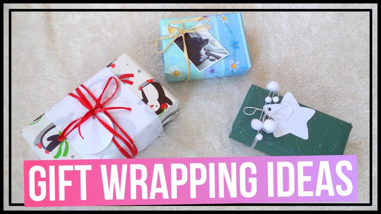 3 DIY Gift Wrapping Ideas Cute & Creative Gift Wrapping Ideas YouTube