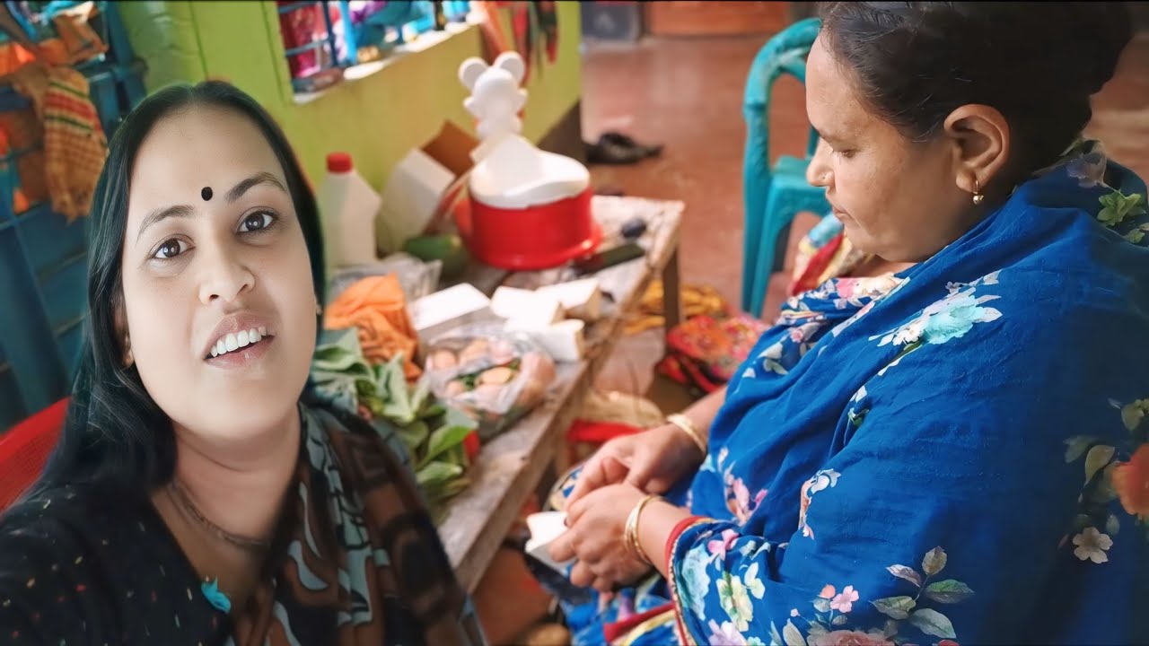 হঠাৎ বড় দিদির বাড়িতে আসলাম 😍 নিরামিষ কি কি রান্না করলাম 🍛 Village Vlog