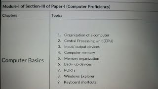 SSC CHSL 2024 COMPUTER SYLLABUS - #sscchsl #ssccgl #ssccpo