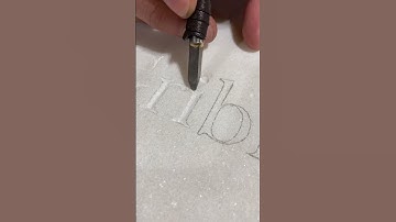 Stone engraving #shorts #satisfying #marble