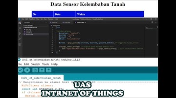 MENAMPILKAN HASIL SENSOR KELEMBABAN TANAH PADA DATABASE MySQL DAN WEBSERVER || UAS IOT