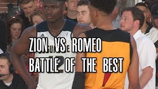 Zion Williamson Vs Romeo Langford Battle Of The Best At Adidas Uprising Full Highlights
