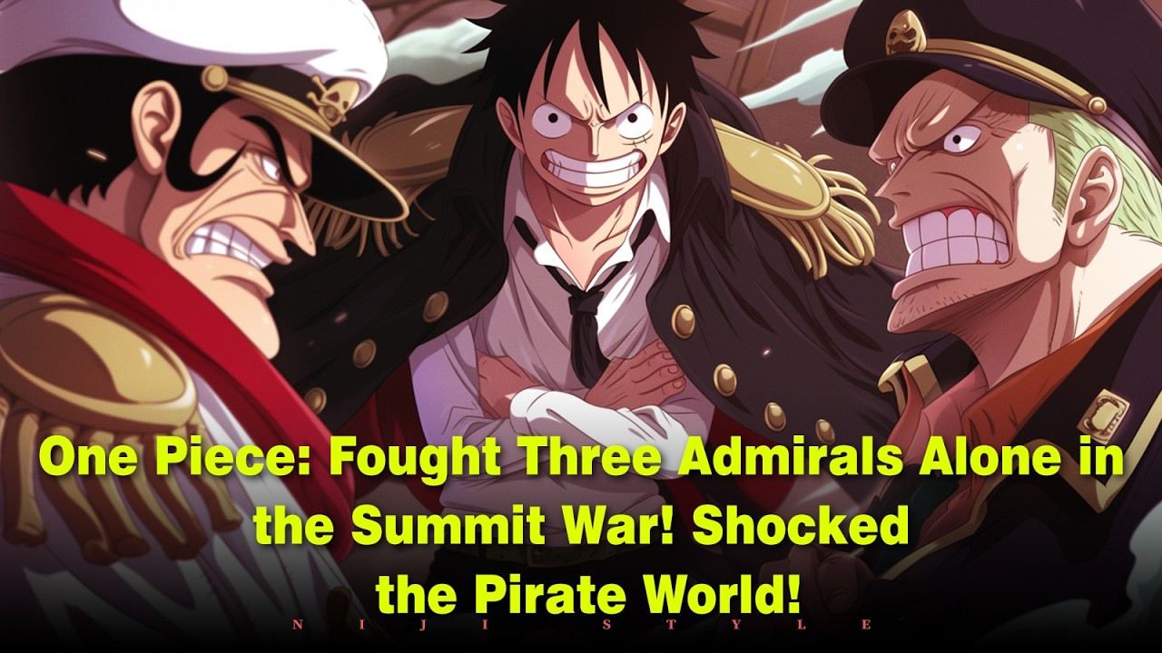 One Piece: Fought Three Admirals Alone in the Summit War! Shocked the Pirate World!