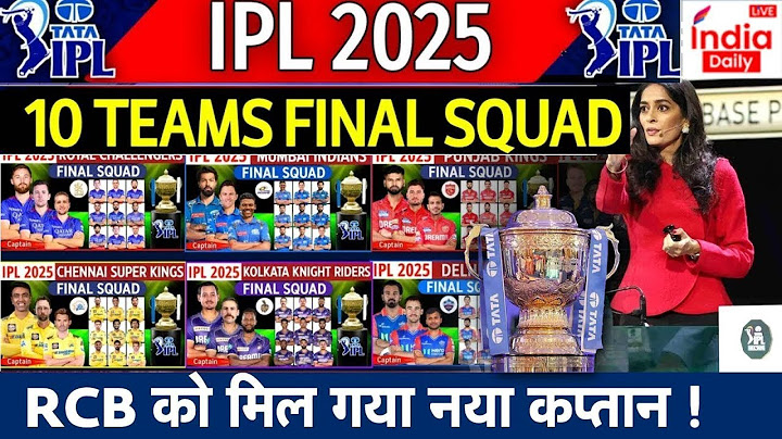 IPL Auction 2025 Day 1 All Teams Full Squad | All Teams Final Players List | CSK, RCB, KKR, MI, SRH
